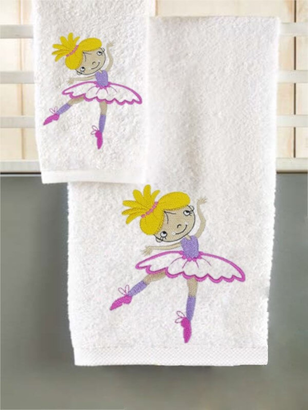 Σετ Βρεφικές Πετσέτες Βαμβακερές Μπαλαρίνα Γαρύφαλλο | Γαρύφαλλο - Λευκά Είδη